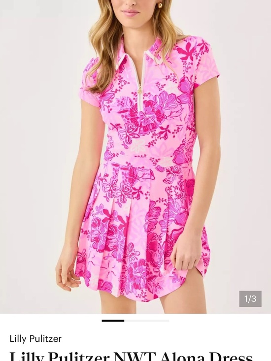 Lilly Pulitzer Dresses & Skirts - Lilly Pulitzer Pink Floral Polo Dress